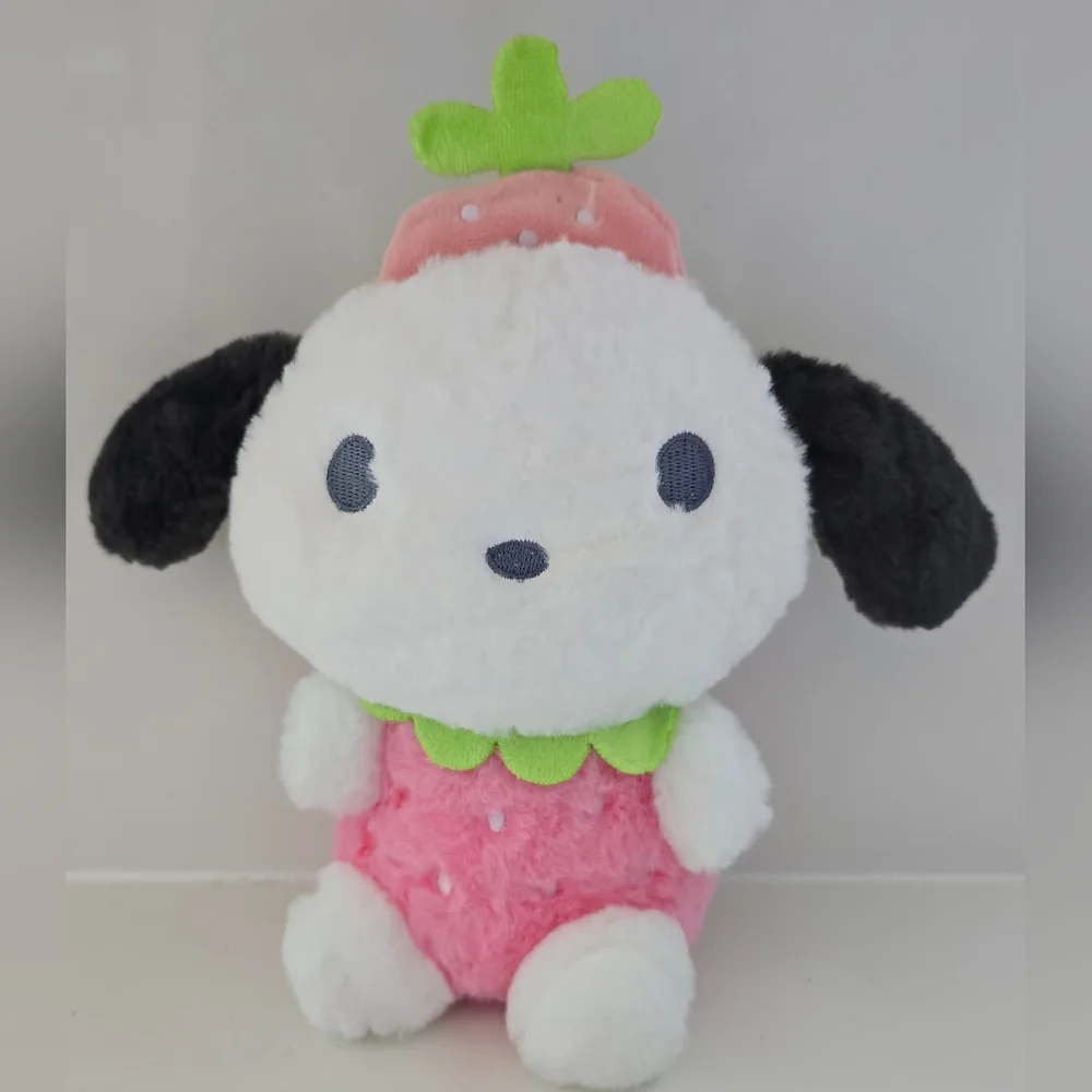 Sanrio Pochacco Strawberry Plush Stuffed Animal 10 Inches